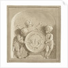 Cherubs with a coat of arms by Jacob de Wit