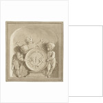 Cherubs with a coat of arms by Jacob de Wit
