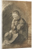 Seated man by Rembrandt Harmensz. van Rijn