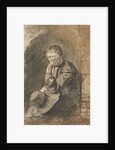 Seated man by Rembrandt Harmensz. van Rijn