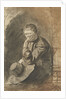 Seated man by Rembrandt Harmensz. van Rijn
