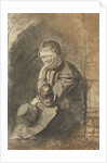Seated man by Rembrandt Harmensz. van Rijn