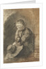 Seated man by Rembrandt Harmensz. van Rijn