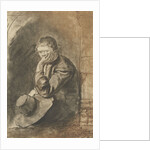 Seated man by Rembrandt Harmensz. van Rijn