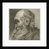 Portrait of an old man in profile by Hermanus Fock