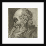 Portrait of an old man in profile by Hermanus Fock