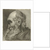 Portrait of an old man in profile by Hermanus Fock