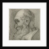 Portrait of an old man in profile by Hermanus Fock