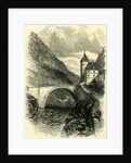 St. Maurice Switzerland Engraving 19 C by Anonymous