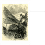 St. Maurice Switzerland Engraving 19 C by Anonymous