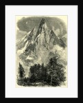 The Aiguille De Dru from Near the Montanvert Switzerland by Anonymous