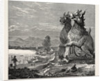 Idols on the Banks of the River Irrawaddy, Burmah by Anonymous