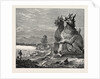 Idols on the Banks of the River Irrawaddy, Burmah by Anonymous