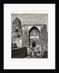 Native Police at the Gate of the Mosque of Shah Zindeh, Samarcand by Anonymous
