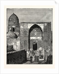 Native Police at the Gate of the Mosque of Shah Zindeh, Samarcand by Anonymous