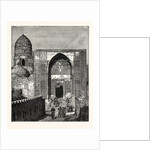 Native Police at the Gate of the Mosque of Shah Zindeh, Samarcand by Anonymous