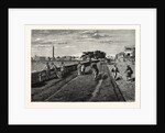 On the Course (MaidaN), Calcutta, with a View of Government House and the Ochterlony Monument, India by Anonymous