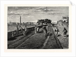 On the Course (MaidaN), Calcutta, with a View of Government House and the Ochterlony Monument, India by Anonymous