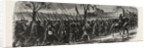 The French 66th Regiment on the March to Forbach, a Commune in the Moselle Department in Lorraine in France. by Anonymous