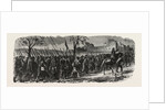 The French 66th Regiment on the March to Forbach, a Commune in the Moselle Department in Lorraine in France. by Anonymous