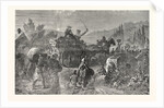 French Peasant Families on the Run, France by Anonymous