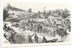 Camp of the French Prisoners on the Meuse Peninsula of Iges by Anonymous