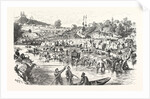 Camp of the French Prisoners on the Meuse Peninsula of Iges by Anonymous