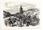 Withdrawal of the Second Corps of the Army of the Rhine by Ars-Laquenexy, on the Road to Metz by Anonymous