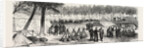 Camp Scene Within the City Walls of Paris, France by Anonymous