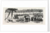 Camp Scene Within the City Walls of Paris, France by Anonymous