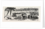Camp Scene Within the City Walls of Paris, France by Anonymous