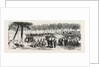 Camp Scene Within the City Walls of Paris, France by Anonymous