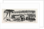 Camp Scene Within the City Walls of Paris, France by Anonymous