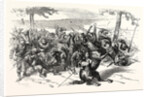 A Prussian Battalion is Mowed Down by a French Mitrailleusenbatterie at Saarbrucken, Germany by Anonymous
