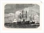 Blockade of the Baltic Sea, Armored French Fleet Near Helgoland, 11 August 1870 by Anonymous