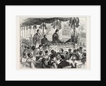 The Centennial Celebration of American Independence: The Fourth of July in Philadelphia: Mr. Richard Henry Lee Reading the Original Document of the Declaration of Independence. 1876 by Anonymous