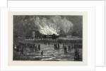 Burning of the Scarborough Spa Saloon by Anonymous
