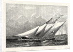 Royal Yacht Squadron Regatta: Race for the Town Cup: The Prince of Wales's Yacht Hildegarde Rounding the Flag-Boat at the Lepe Buoy by Anonymous