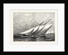 Royal Yacht Squadron Regatta: Race for the Town Cup: The Prince of Wales's Yacht Hildegarde Rounding the Flag-Boat at the Lepe Buoy by Anonymous