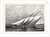 Royal Yacht Squadron Regatta: Race for the Town Cup: The Prince of Wales's Yacht Hildegarde Rounding the Flag-Boat at the Lepe Buoy by Anonymous