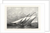 Royal Yacht Squadron Regatta: Race for the Town Cup: The Prince of Wales's Yacht Hildegarde Rounding the Flag-Boat at the Lepe Buoy by Anonymous