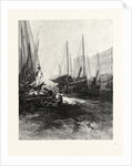 New Brunswick, Market Slip, St. John, at Low Tide, Canada by Anonymous