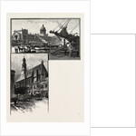 Montreal, Commisioner's Wharf, Bonsecours Market and Bonsecours Church, Canada by Anonymous