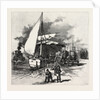 Montreal, Unloading Hay Barges, Canada by Anonymous