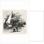 Montreal, Unloading Hay Barges, Canada by Anonymous