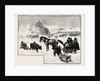 Arrival of Supply Train at Lumber Depot, Lumbering, Canada by Anonymous