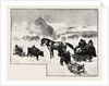 Arrival of Supply Train at Lumber Depot, Lumbering, Canada by Anonymous