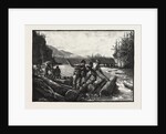 Lumbermen at Work, the Drive, Lumbering, Canada by Anonymous