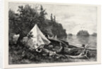 The Upper Lakes, Camp on Victoria Island, Canada by Anonymous