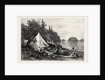 The Upper Lakes, Camp on Victoria Island, Canada by Anonymous